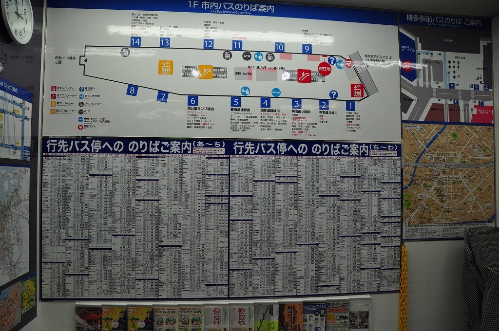 バスの乗り場図