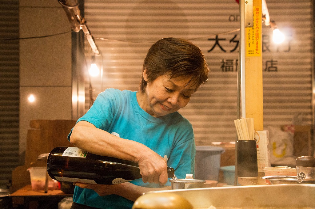 屋台の女将さん