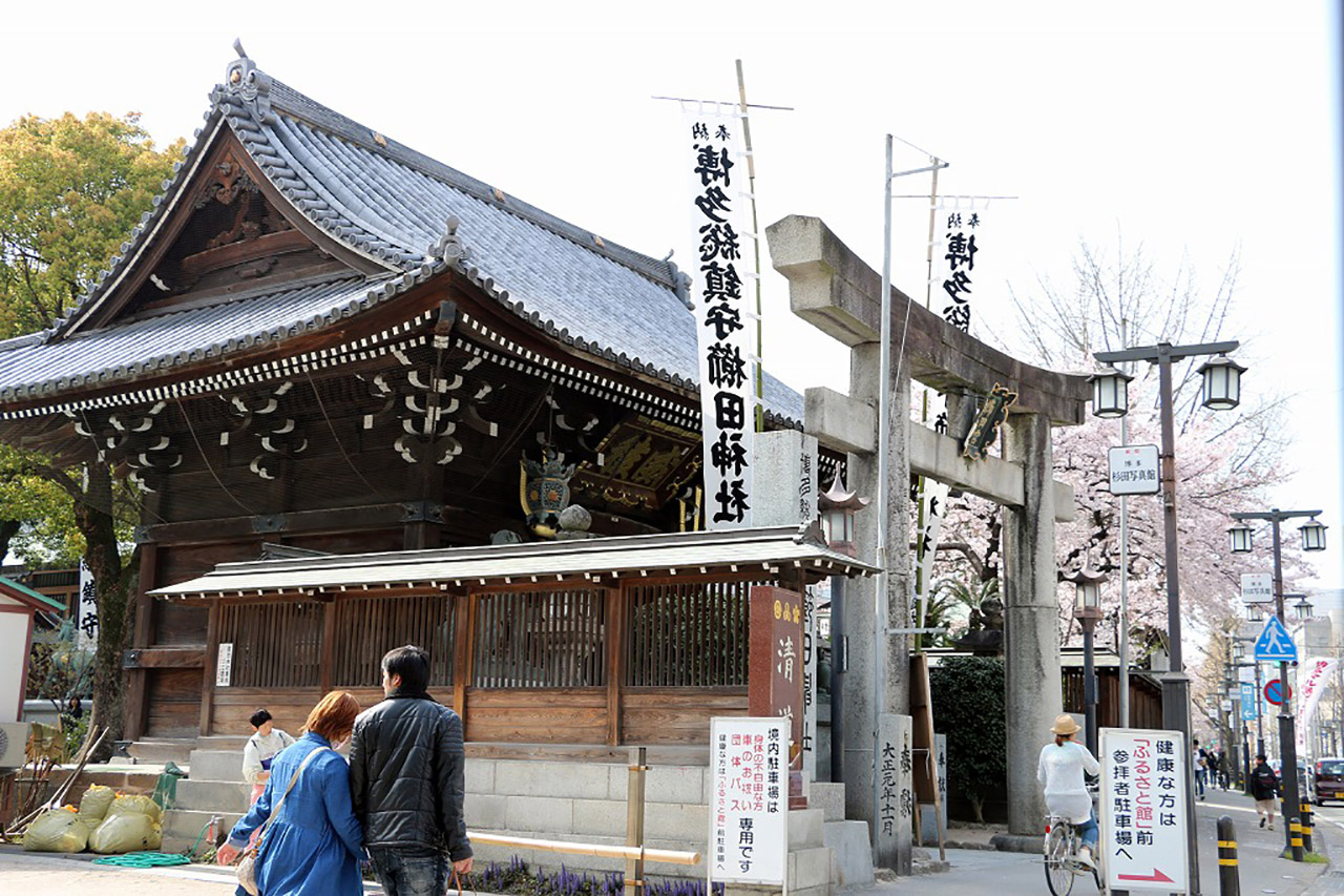 櫛田神社の桜1